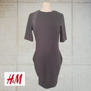 H&M Grey Dress/Slit in back